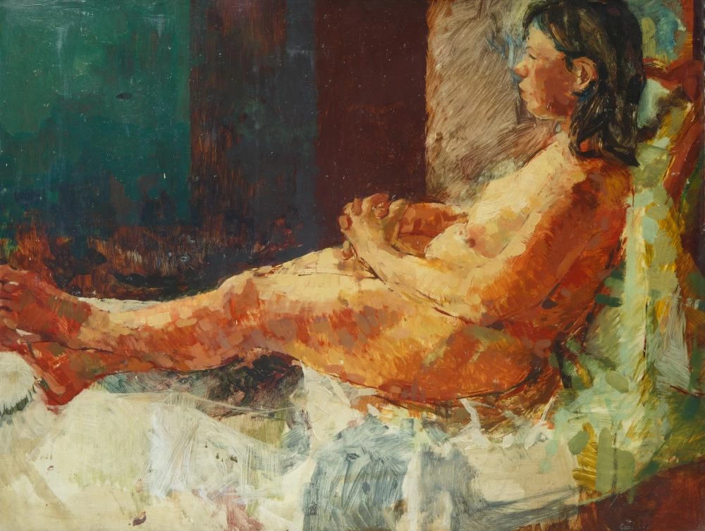 Donna nuda distesa - attribuito